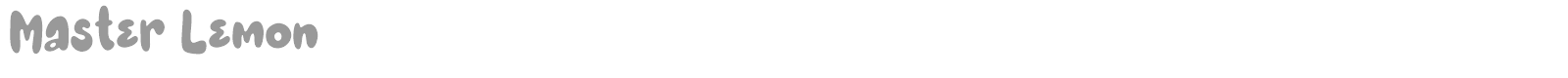 Master Lemon font preview